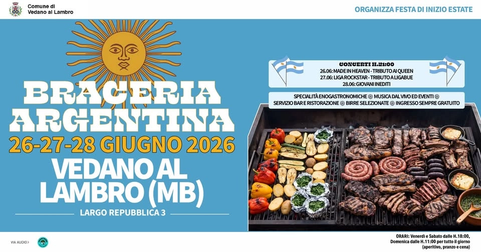 Braceria Argentina 2026 | Vedano al Lambro (MB)