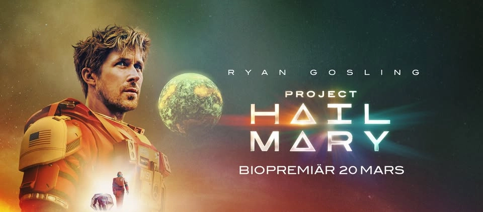 Project Hail Mary (50kr per biljett och popcorn ingår, alltid)
