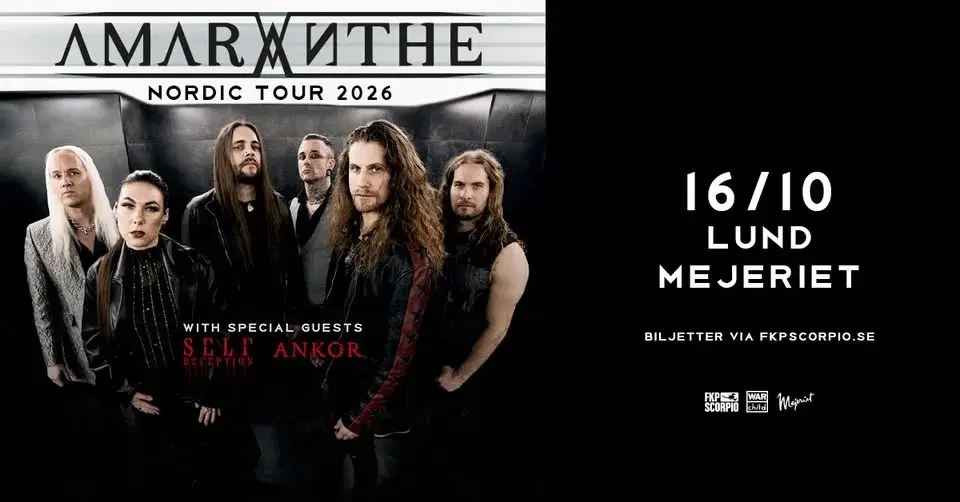 Amaranthe + Support: Self Deception + Ankor | Lund