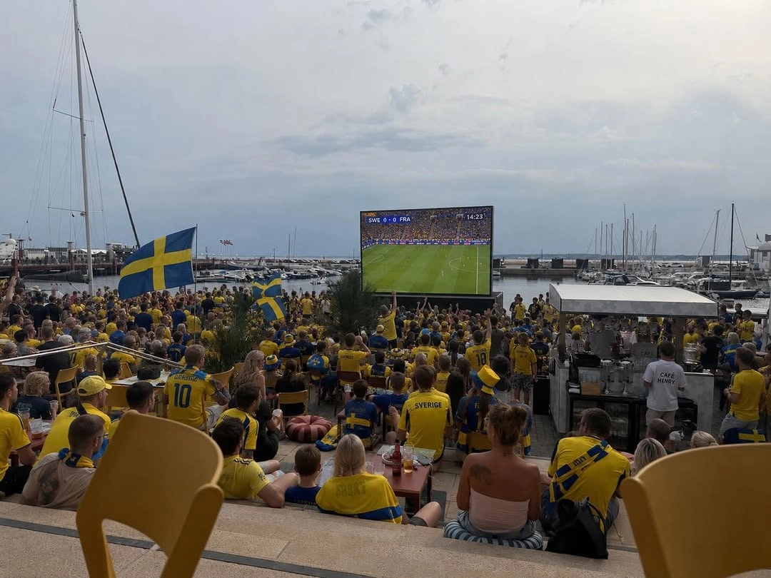 Sverige – Frankrike på Café Henry