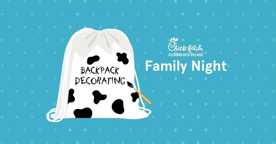 Backpack Decorating