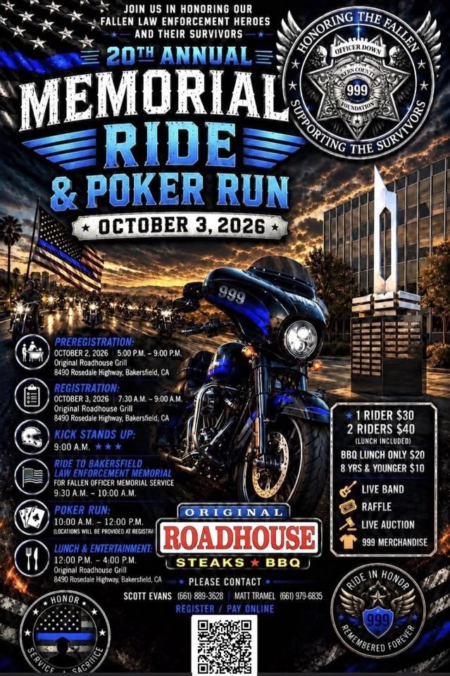 20th Annual Memorial Ride & Poker Run