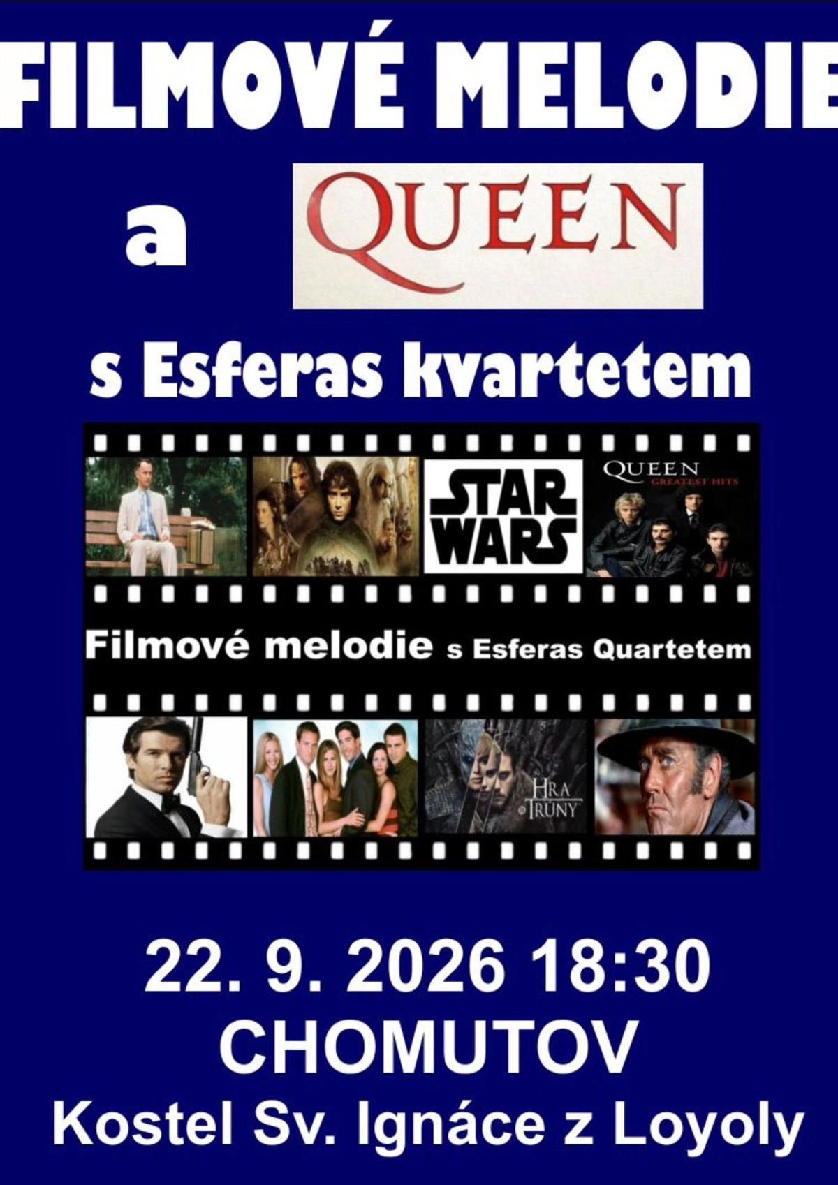 Filmové melodie a Queen v Chomutově