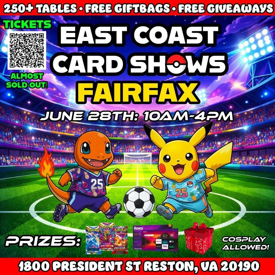 Pokémon & Sports Card Show - Fairfax, VA - June 28, 2026