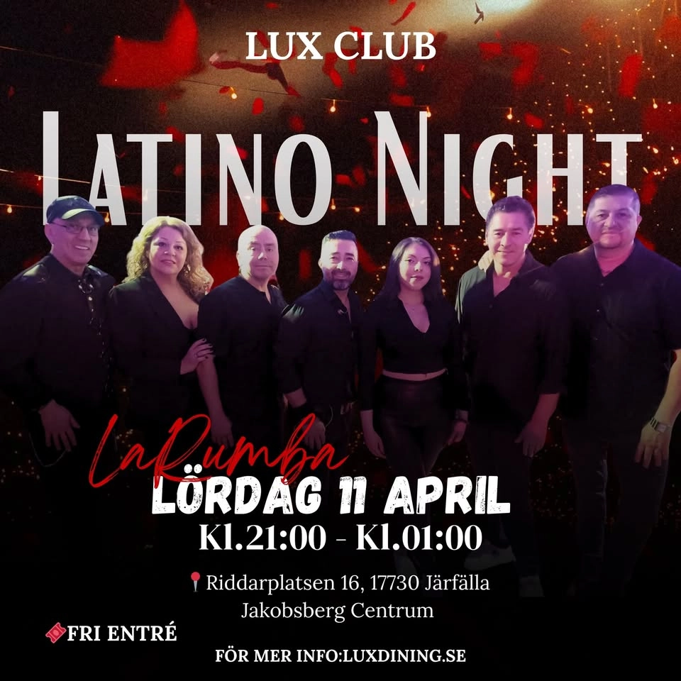LUX LATINO NIGHT – LaRumba Live! 💃🪇🔥