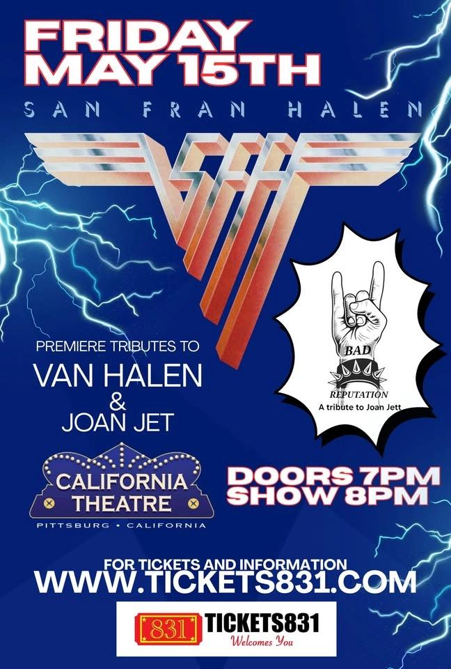 San Fran Halen w/ Bad Reputation (Joan Jett tribute) at Pittsburg CA Theater