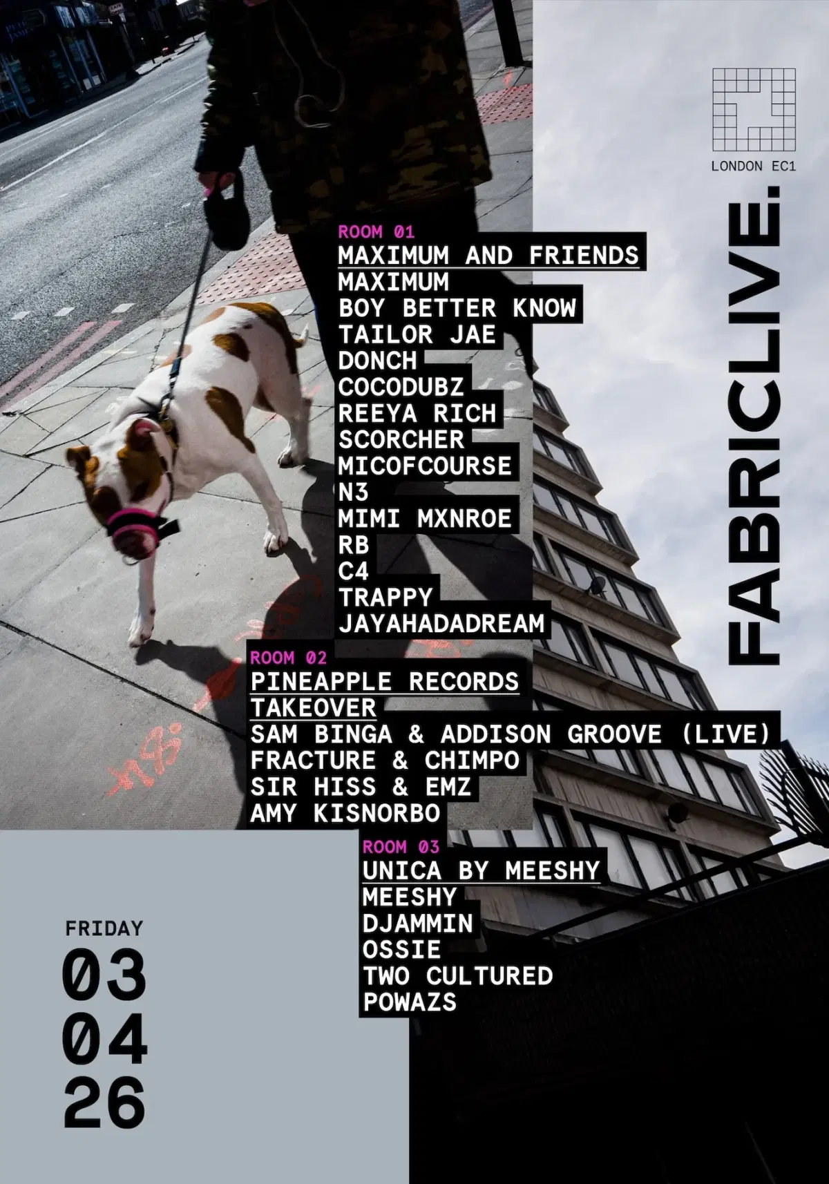 FABRICLIVE: MAXIMUM & FRIENDS: BOY BETTER KNOW, PINEAPPLE RECORDS, UNICA & MORE