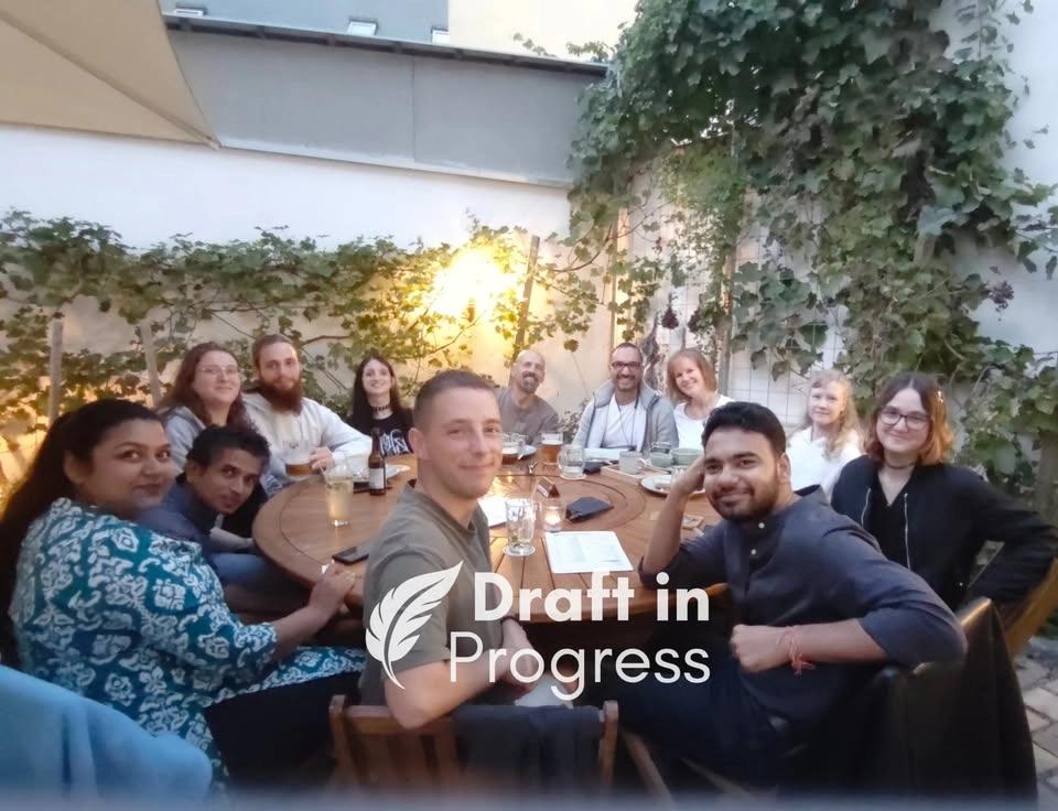 DRAFT IN PROGRESS: 1-hour writing session at Kočkafé Schrödinger