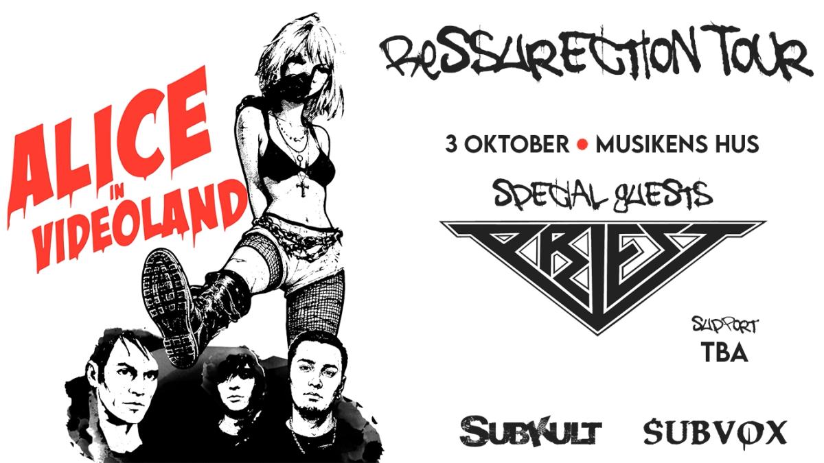 Alice In Videoland + Priest - Göteborg