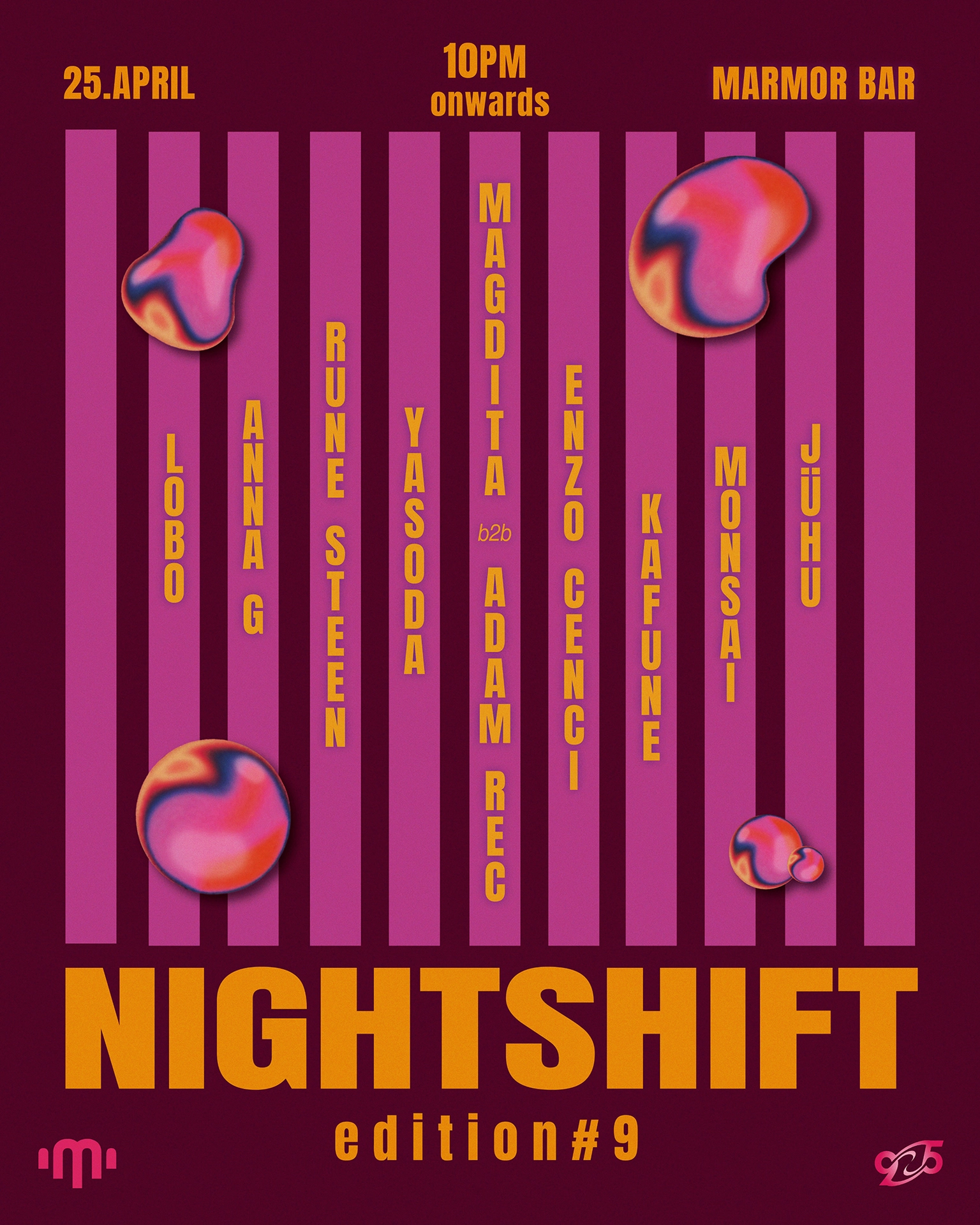 925 NIGHTSHIFT Edition #9: MagDita B2B Adam Rec,Monsai B2B LOBO, AnnaG, Enzo C