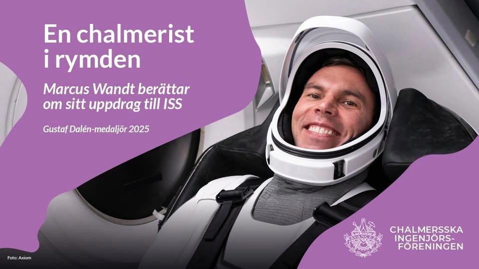En Chalmerist i rymden - Marcus Wandt berättar om sitt uppdrag till ISS