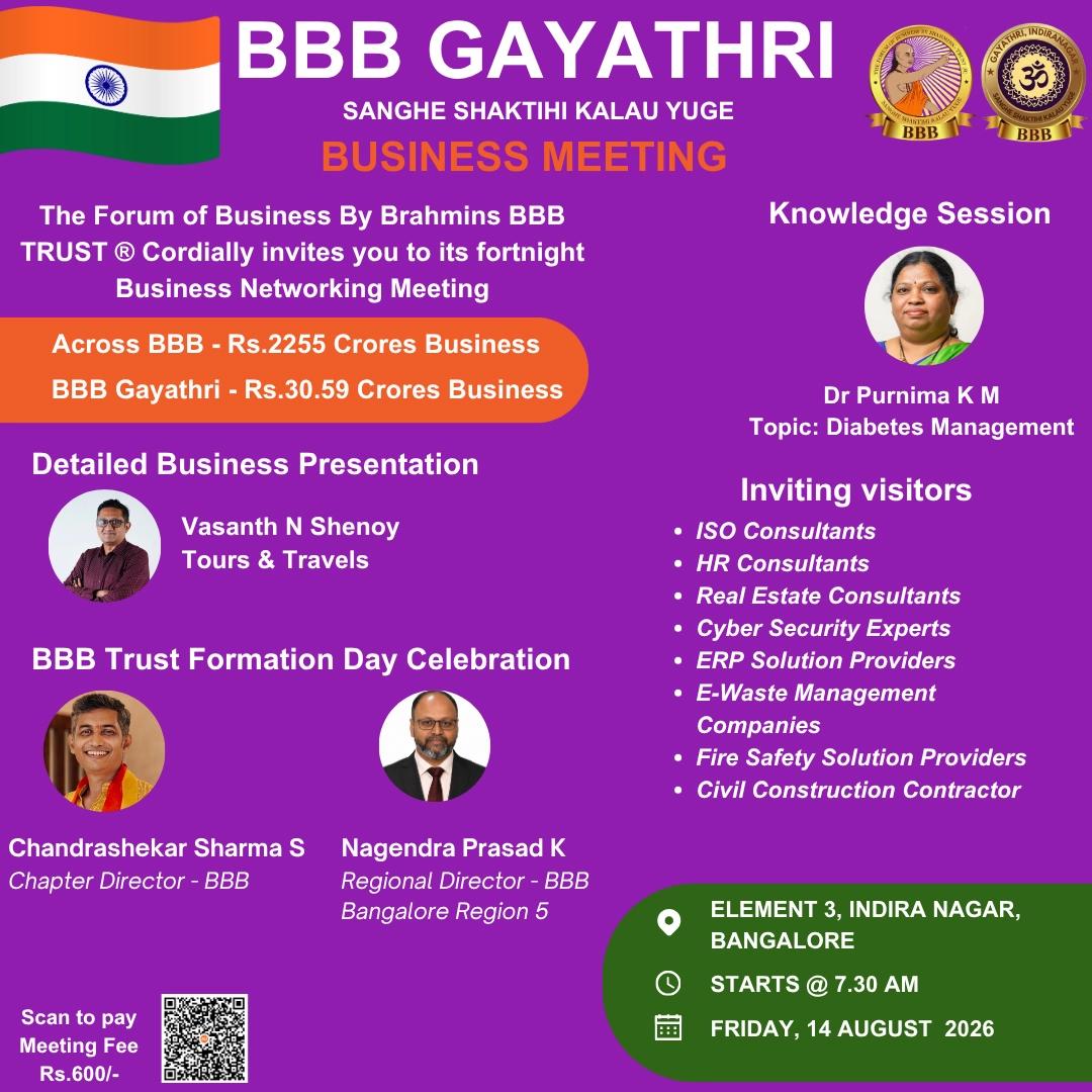 BBB Gayathri Business Meeting