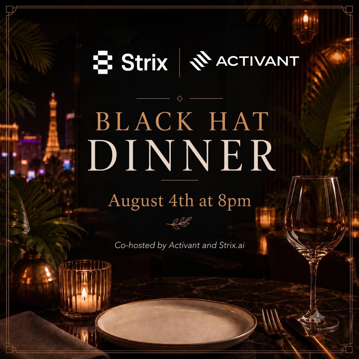 Strix & Activant - Black Hat Dinner