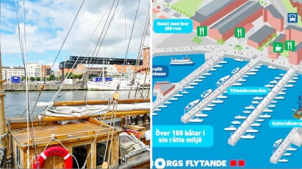 Flytande båtmässa på Eriksberg