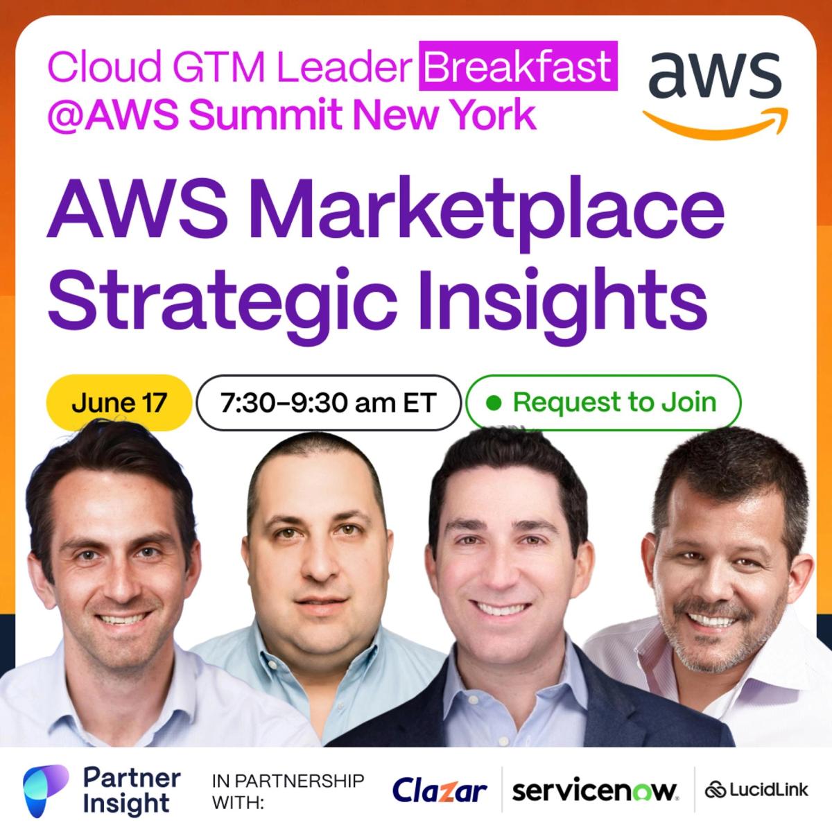 AWS Marketplace Strategic Breakfast @ AWS Summit New York