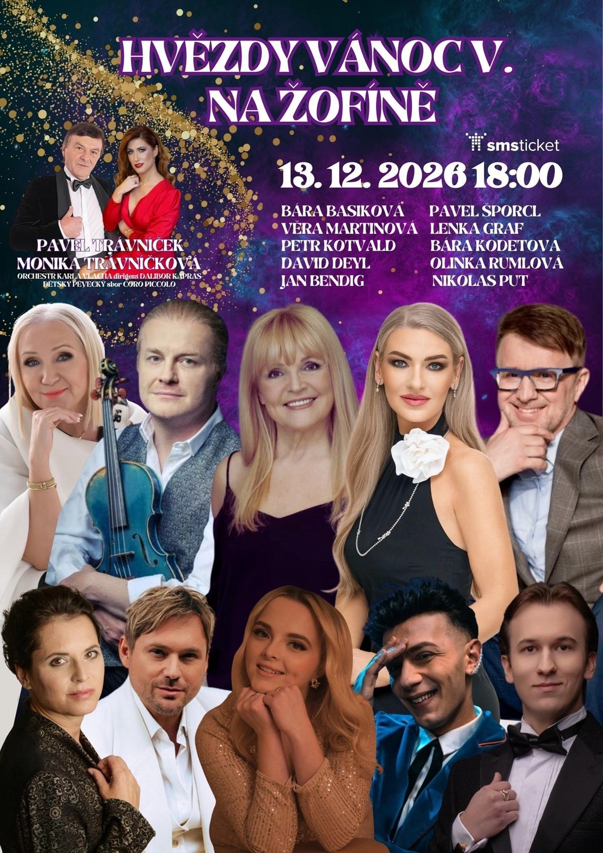 Hvězdy Vánoc V. na Žofíně vánoční galakoncert