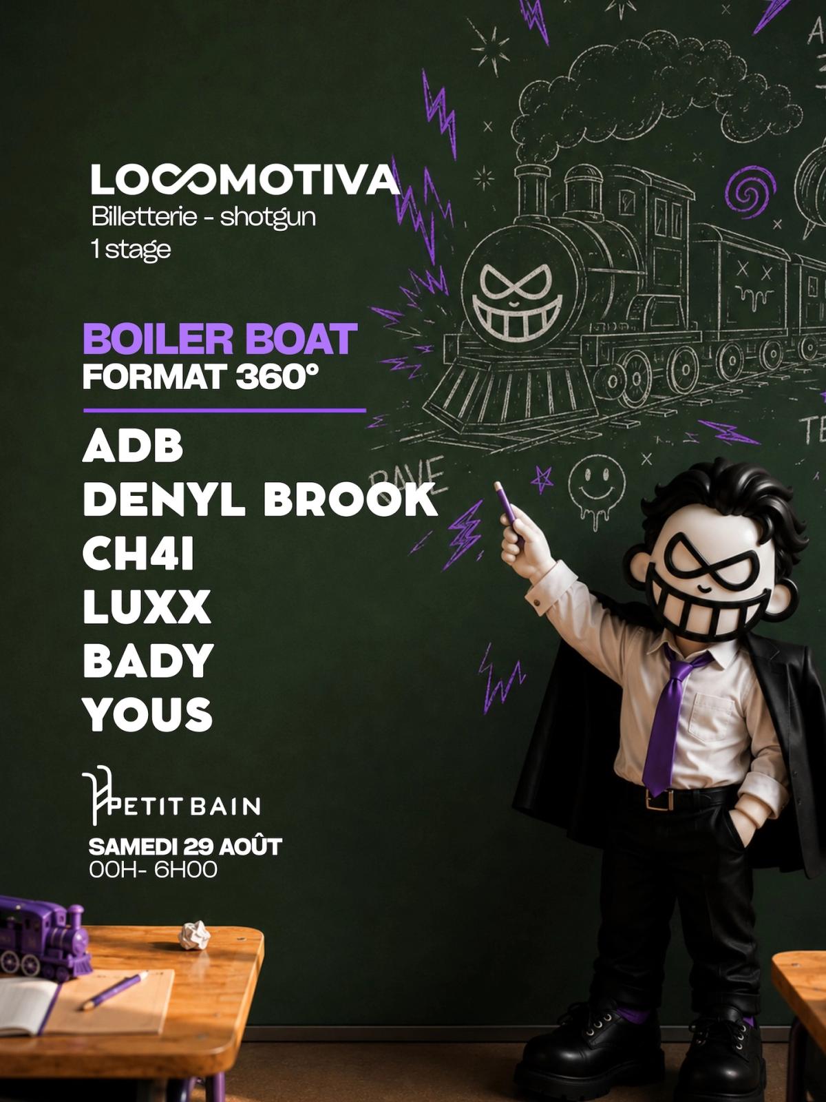 BOILERBOAT #3: TECHNO, TRANCE & BOUNCE EN FORMAT 360