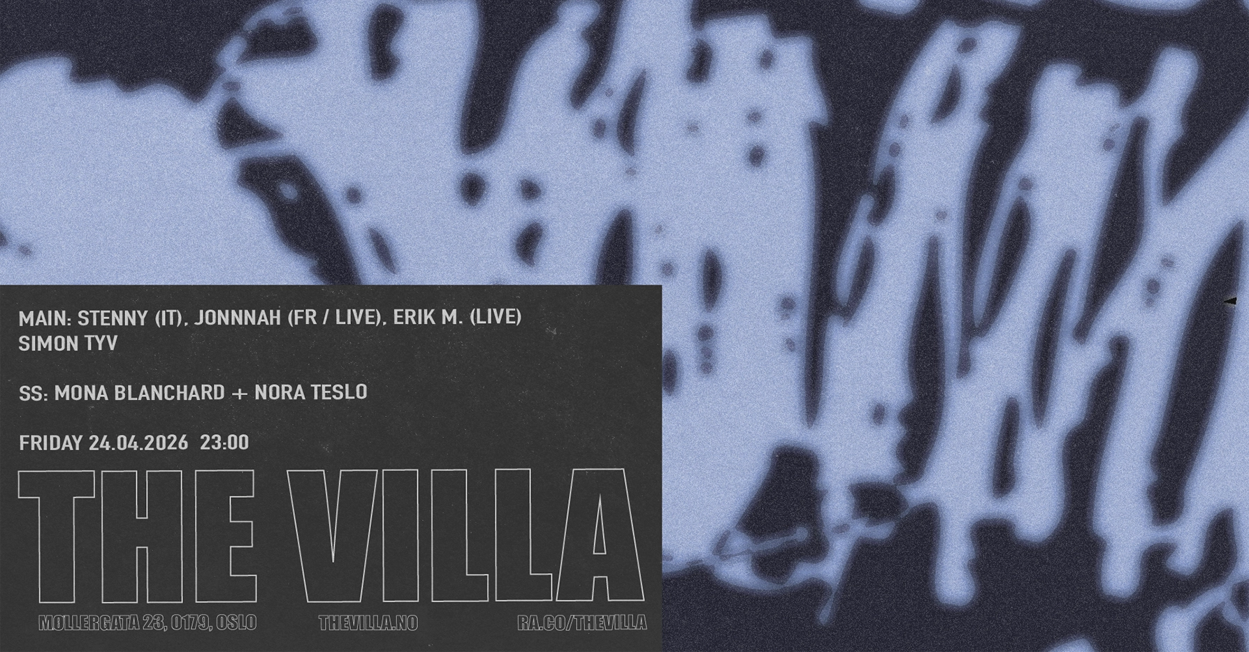 Stenny (IT / Ilian Tape), Jonnnah (FR / Second End Rec), Erik M. (Kora) & Simon Tyv (Kora)