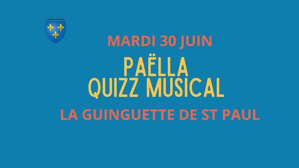 PAËLLA & quizz musical