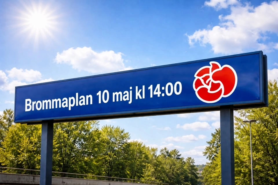 Dörrknackning på Brommaplan 10 maj