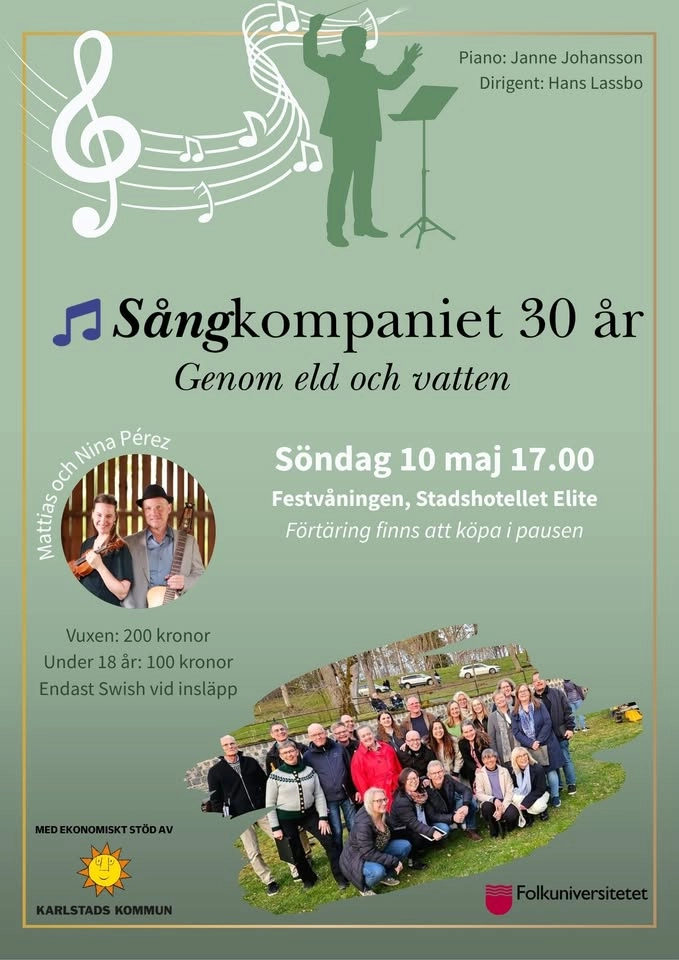 Sångkompaniet 30 år. Genom eld och vatten.