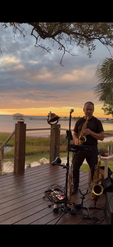 Live Music at The White Marlin - Mike on the Saxophone
