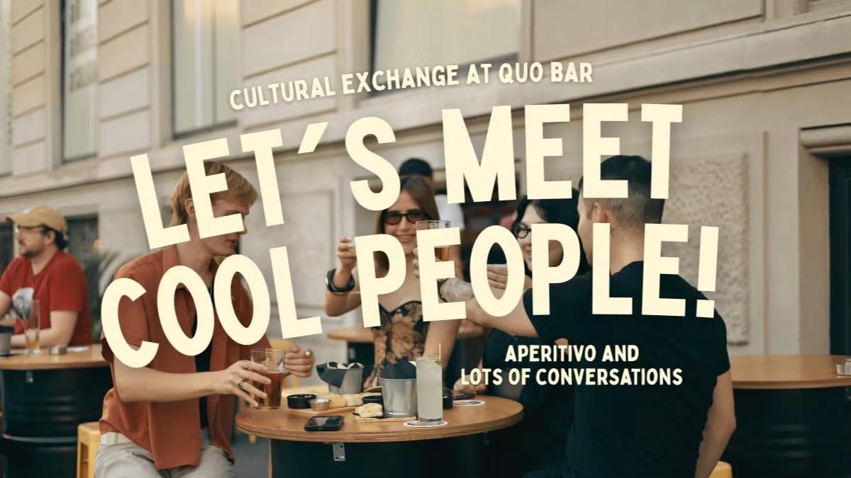Cultural Exchange Aperitivo @ QUO Bar