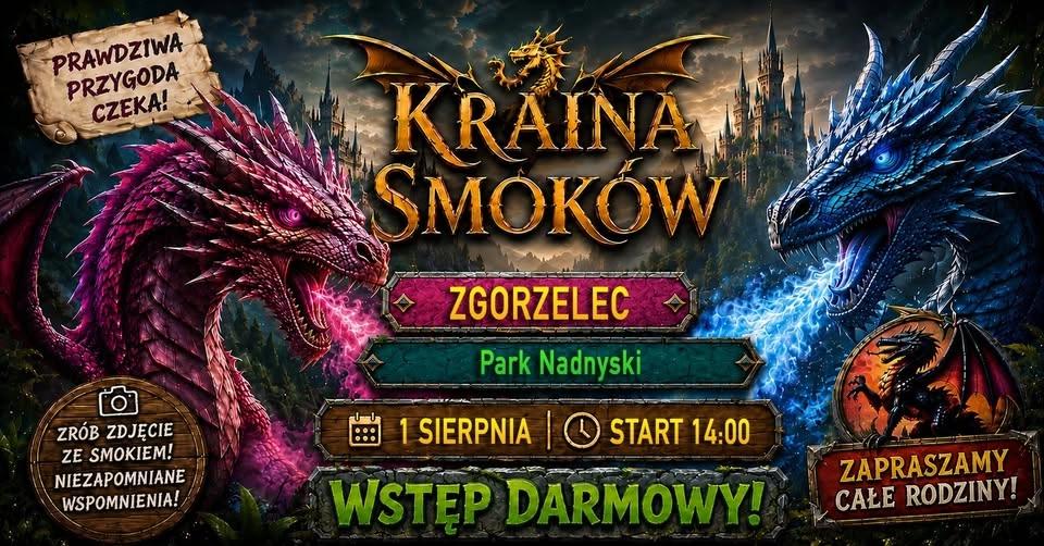 🐉 Kraina Smoków w Zgorzelcu 🐉 Wstęp Darmowy !