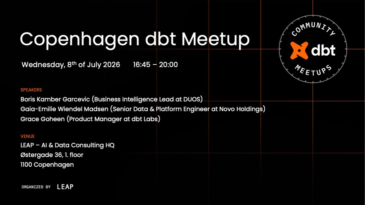Copenhagen dbt Meetup vol. 10
