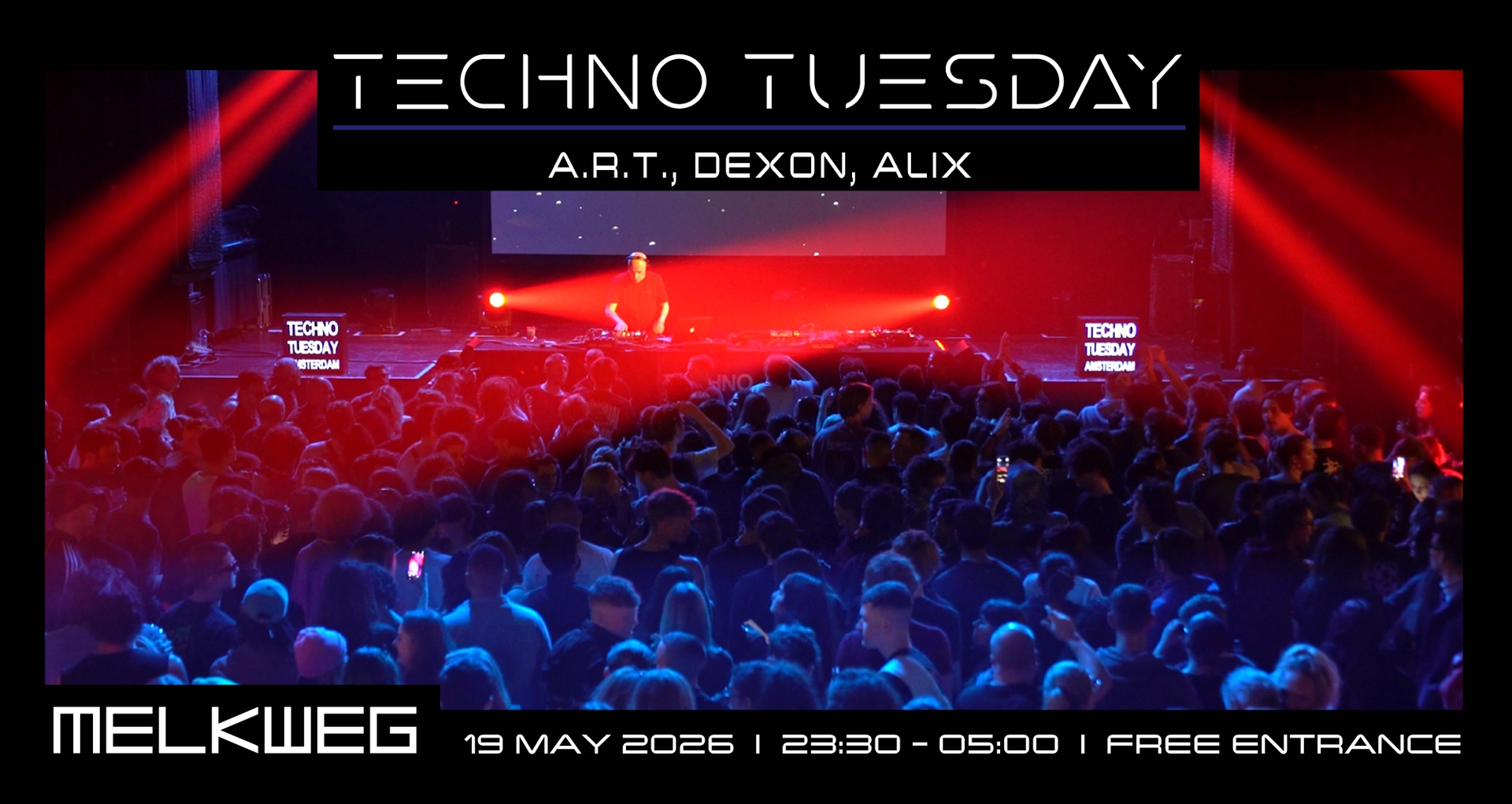 Techno Tuesday Amsterdam, A.R.T., Dexon, Alix