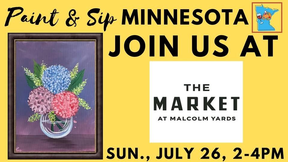 July 26 Paint & Sip at The Market at Malcolm Yards