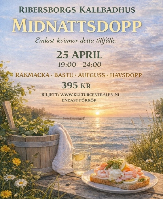 Midnattsdopp 25 april - endast kvinnor
