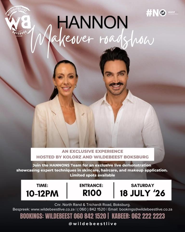 ✨ HANNON MAKEOVER ROADSHOW KOM NA WILDEBEEST! ✨