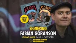 Signering med augustprisvinnaren Fabian Göranson / Göteborg
