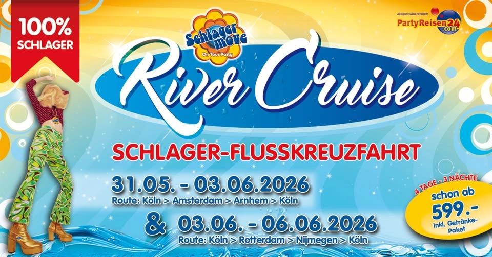 Schlagermove RiverCruise 2026 - Route 1