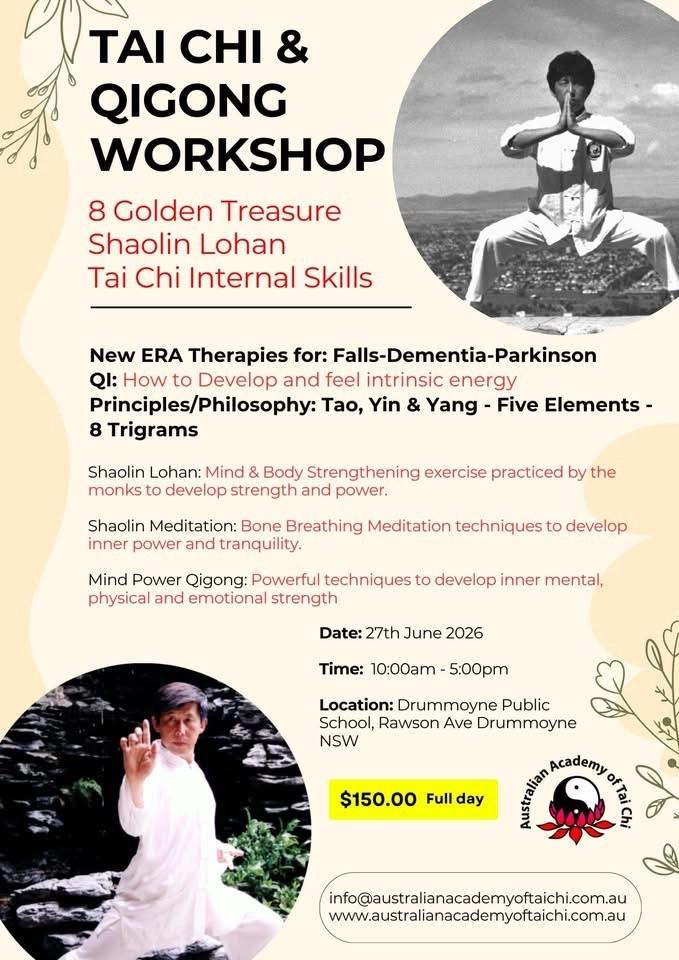 Tai Chi & Qi Gong Workshop - Grand Master Gary Khor