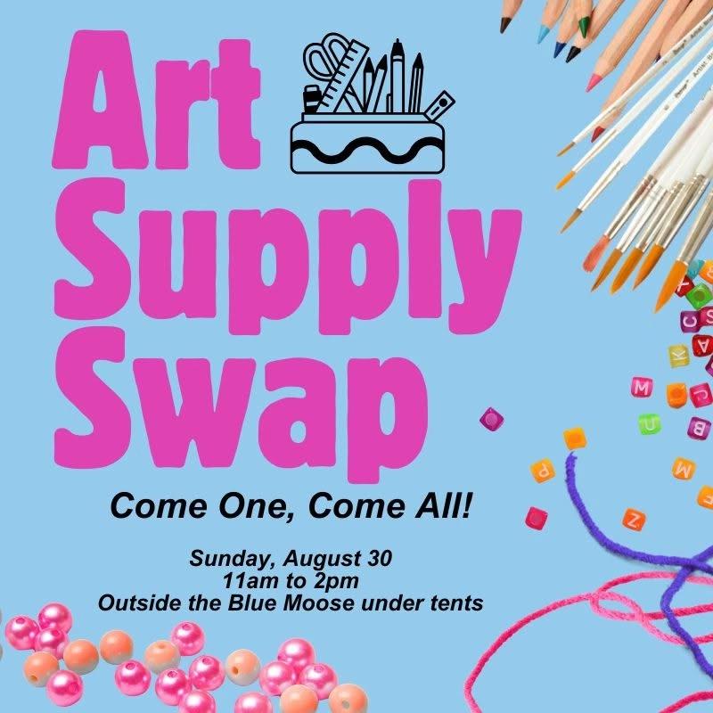 Blue Moose Art Supply Swap