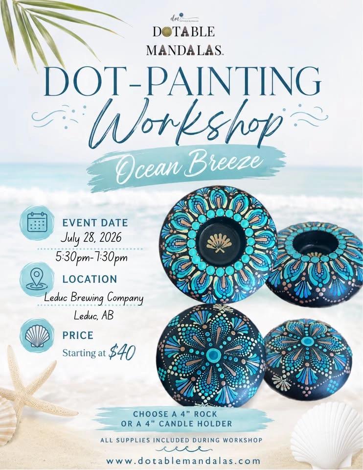 Leduc-Ocean Breeze Dot-Painting Workshop