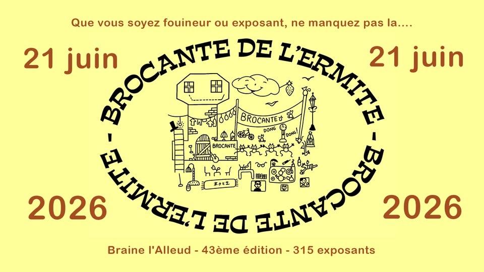 2026 - BROCANTE DE L'ERMITE - 300+ EXPOSANTS