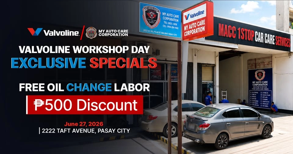 Valvoline & MACC Workshop Day | Free Oil Change Labour, Gifts & Discounts