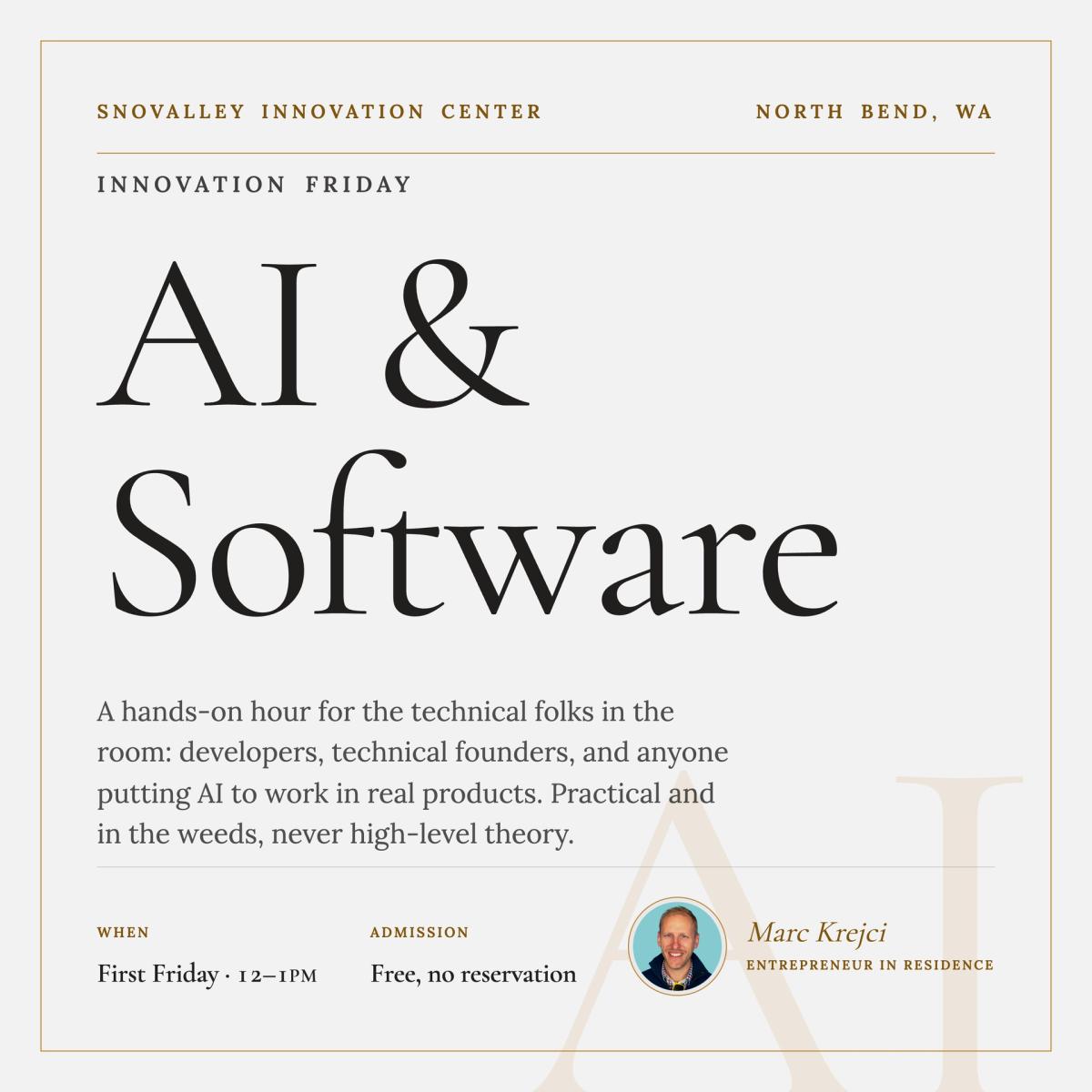 Innovation Friday: AI & Software