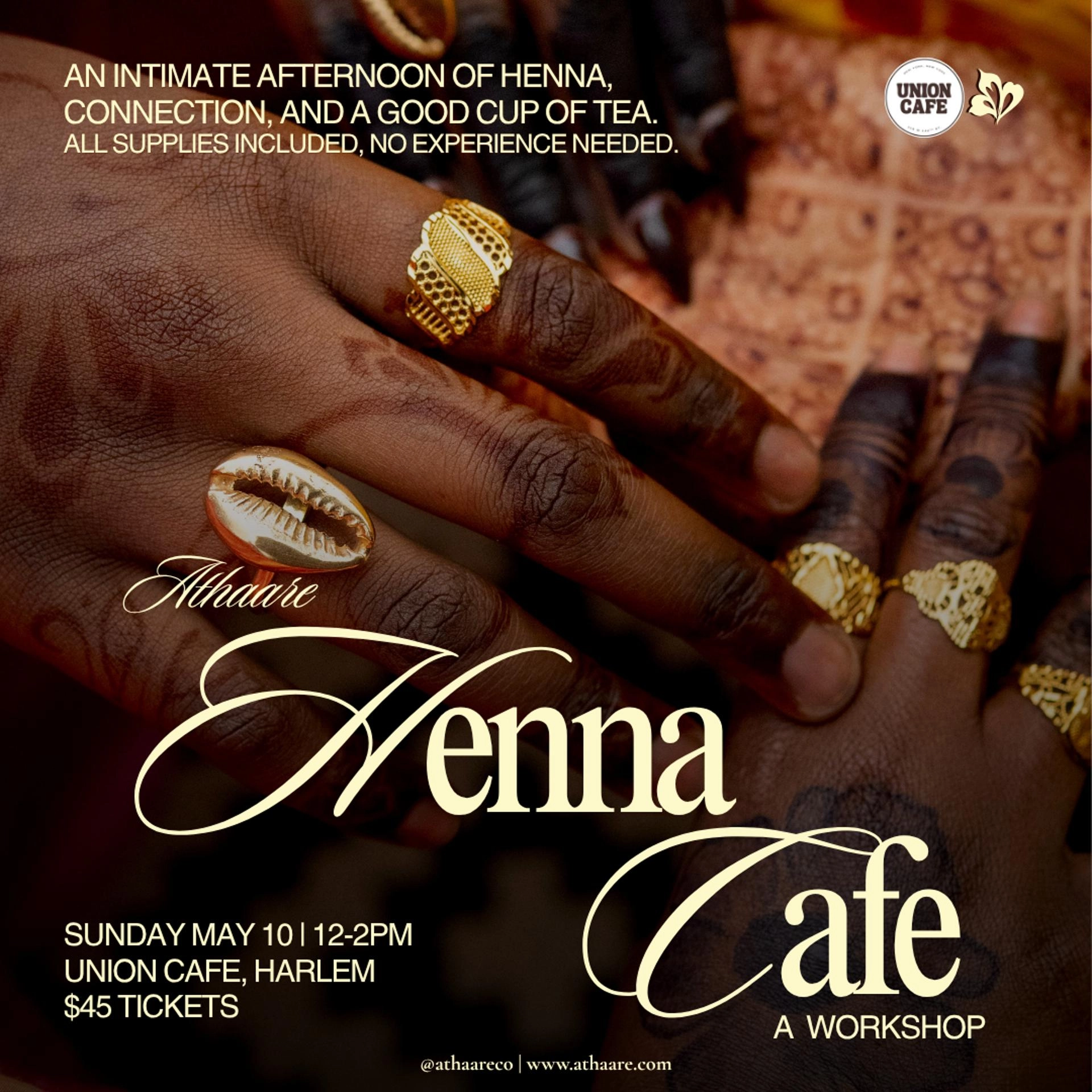 Athaare x Union Cafe | Athaare Henna Cafe (A Workshop)