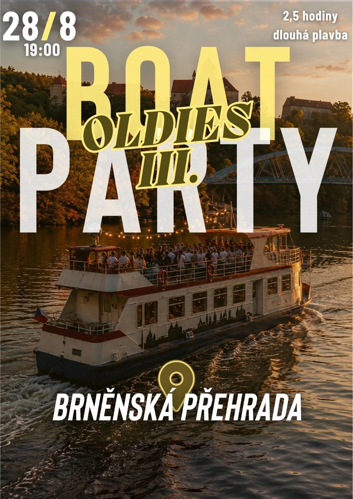 Boat Party x Brněnská přehrada x Oldies party vol. 3