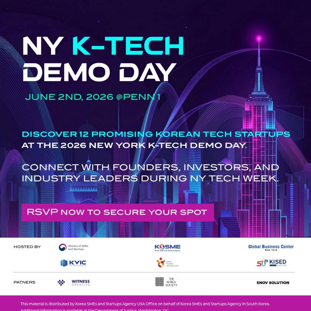 2026 NY K-Tech Demo Day : Public Session - #NYTechWeek