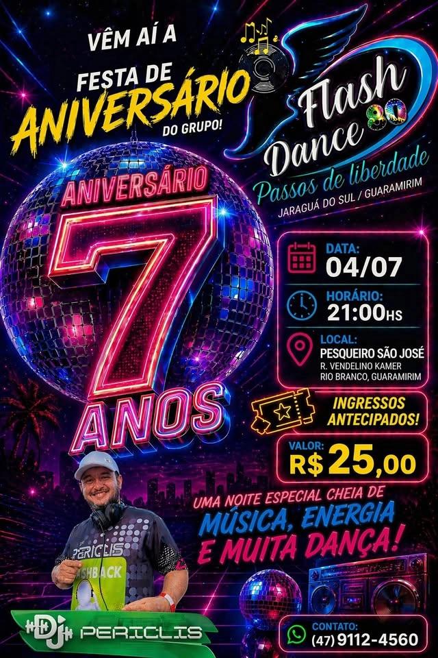7 anos Flash Dance 80