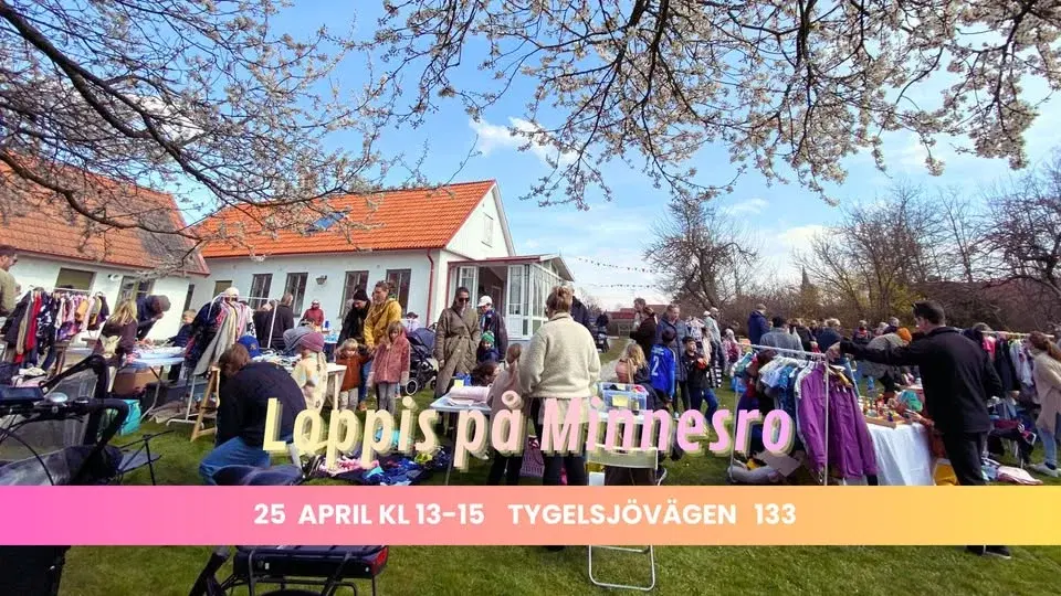 Loppis på Minnesro 25 april