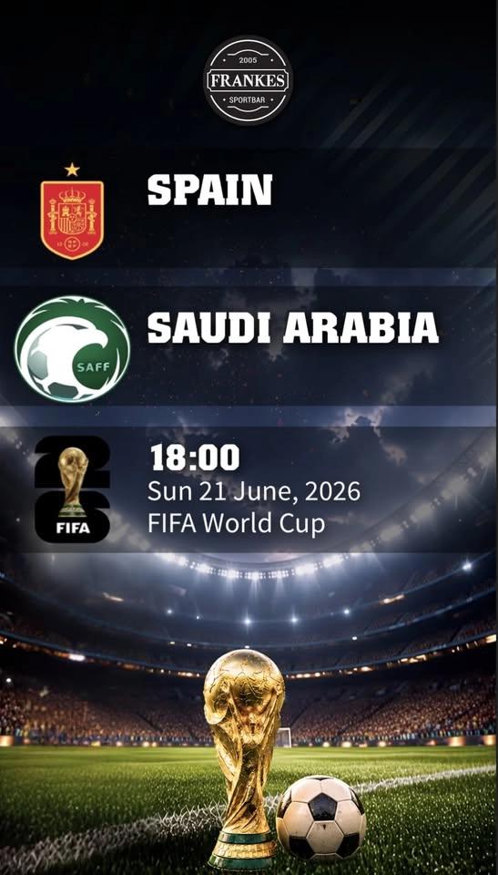 Watch @ FRANKES Pub: World Cup, 🇪🇸 vs 🇸🇦