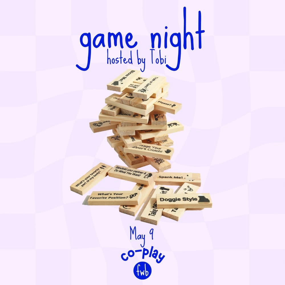 fwb co-play 🎲 game night hosted by Tobi