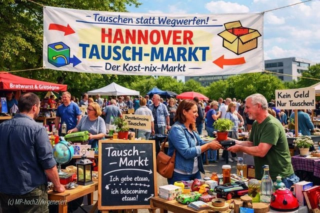 Hannover Tausch-Markt. Der Open-Air-Kost-nix-Markt für Hannover.