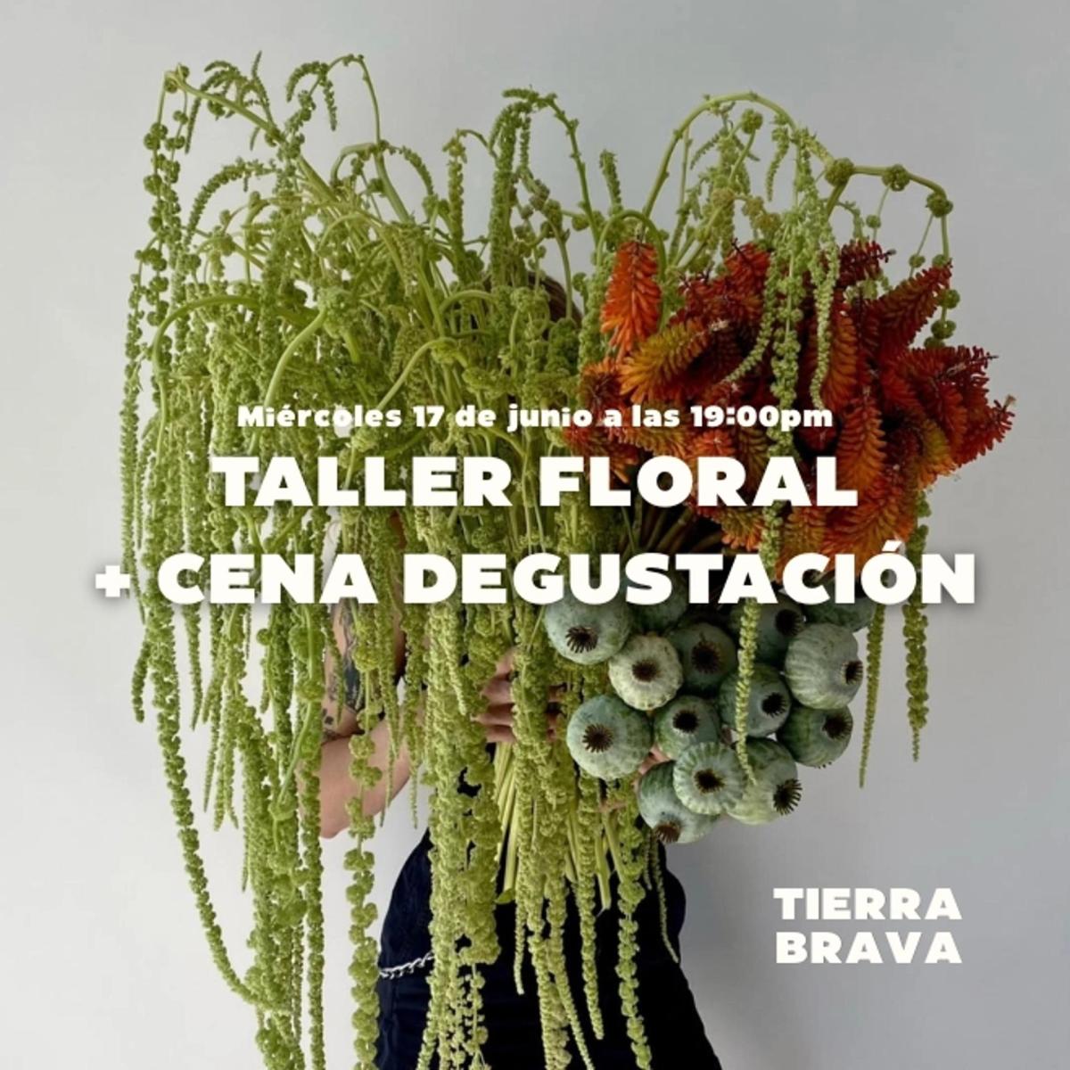 Taller floral + cena gourmet